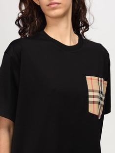 25SS 버버리 체크 포켓 티셔츠 8103970 BLACK DOM 썸네일 5