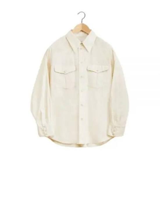 르메르 긴팔 셔츠 SH1100LF588507 CREAM DOM - Lemaire