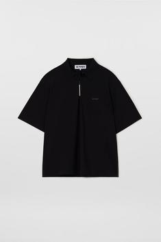 25SS 써네이 폴로 티셔츠 RTWXTOP007NYL072001 BLACK DOM 썸네일 1