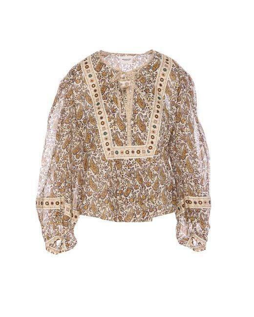 25SS 이자벨마랑 블라우스 HT0024FBC1J04E23EC ECRU DOM - Isabel Marant