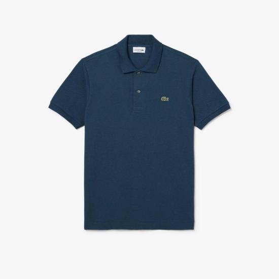 25SS 라코스테 클래식 핏 피케 폴로 셔츠 L1212C7Z MINERAL BLUE DOM - Lacoste