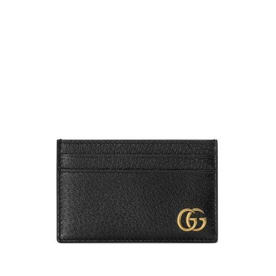 26SS 구찌 GG 마몽 레더 카드 케이스 657588DJ20T1000 BLACK DOM - Gucci