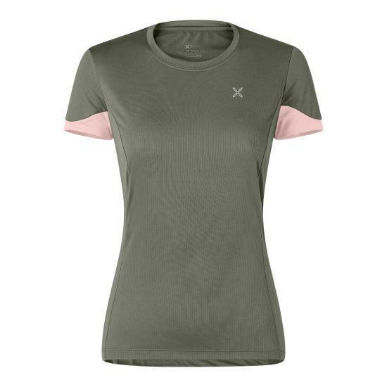 25SS 몬츄라 반팔 티셔츠 MTGN22W4901 VERDE SALVIA LIGHT ROSE DOM - MONTURA