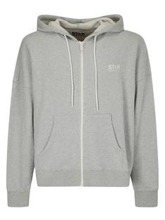 골든구스 후드 티셔츠 GUP01892P00165260513 ALLUMINIUM MELANGE GRAY DOM 썸네일 1