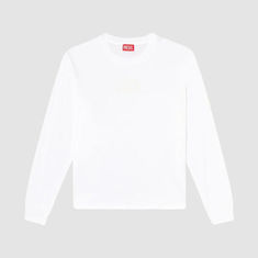 25FW 디젤 긴팔 티셔츠 A187230PJBG100 WHITE DOM 썸네일 1