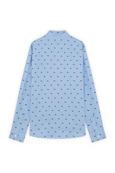메종키츠네 긴팔 셔츠 MM00408WC5022B410 LIGHT BLUE GREEN DOM 썸네일 2