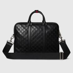26SS 구찌 GG 엠블럼 라지 브리프케이스 850222AAFOM1053 BLACK DOM 썸네일 5