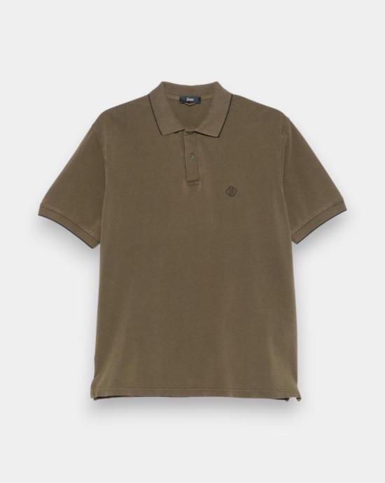 25SS 에르노 폴로 티셔츠 JPL00134U540067730 LIGHT MILITARY DOM - Herno
