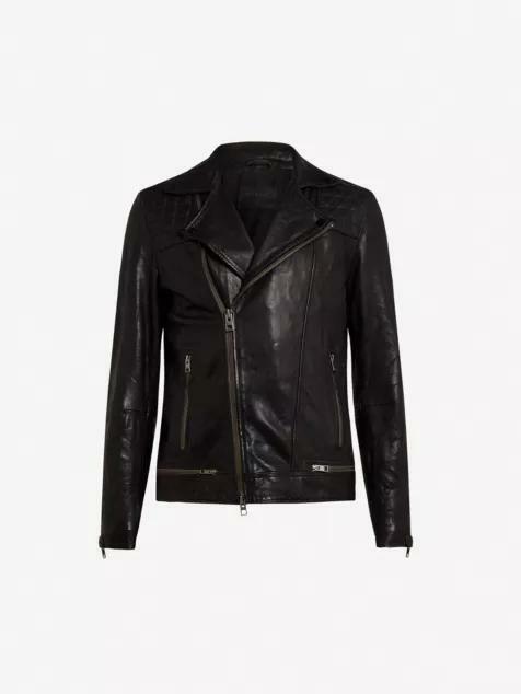올세인츠 가죽 자켓 ML058F INK NAVY DOM - Allsaints