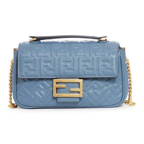 펜디 바게트 체인 미디 레더백 8BR793AH9CF1K37 - Fendi