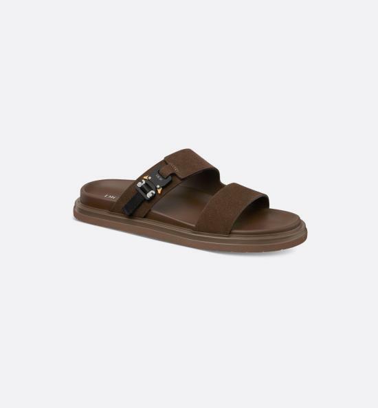 디올 뮬 슬리퍼 3SA121ZSI730 DEEP BROWN DOM - Christian Dior