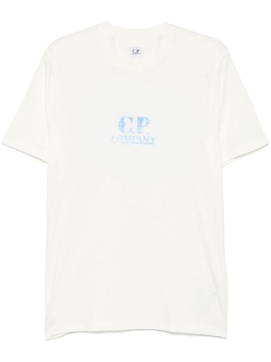 25SS 씨피 컴퍼니 반팔 티셔츠 18CMTS143A006586W103 GAUZE WHITE DOM - CP company