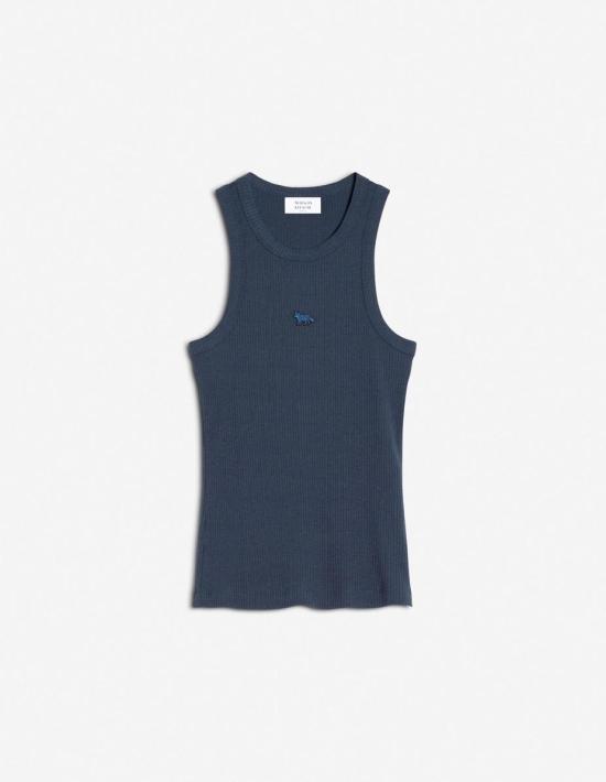 25SS 메종키츠네 민소매 티셔츠 OW00604KJ0134P476 NAVY DOM - Maison Kitsune