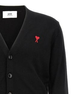 아미 AMI DE COEUR 아미 드 쾨르 울 가디건 BFHKC111KN0025001 BLACK DOM 썸네일 3