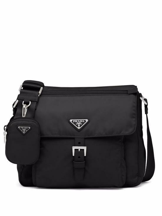 26SS 프라다 삼각로고 리나일론 버클 숄더백 1BD994RV44F0002 BLACK DOM - Prada