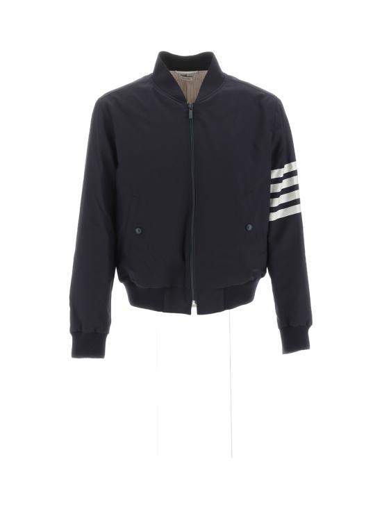 26SS 톰브라운 플레인 위브 4바 니트 립 블루종 MJO030A06146415 - Thom Browne