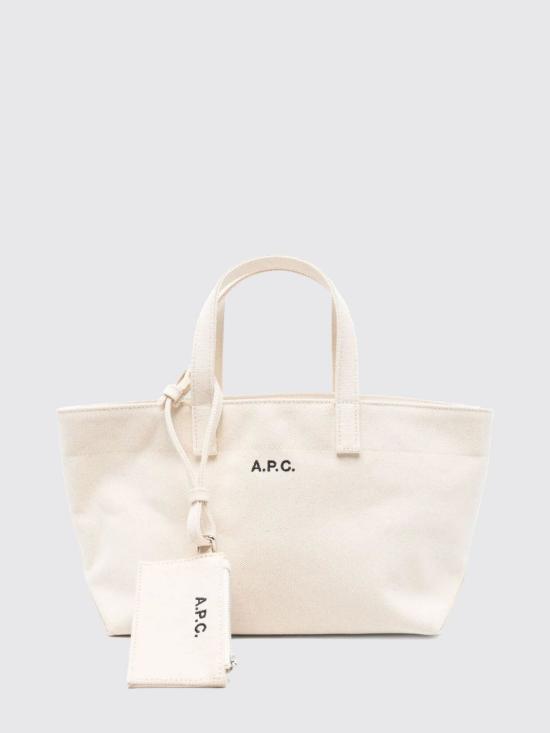 26SS 아페쎄 르 드러머 뚜왈 스몰 토트 백 COHMPF67045AAD ECRU DOM - A.P.C.