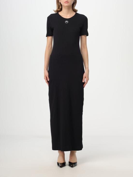 마린세르 롱 원피스 WDR057CJER0011BK99 BLACK DOM - Marine Serre