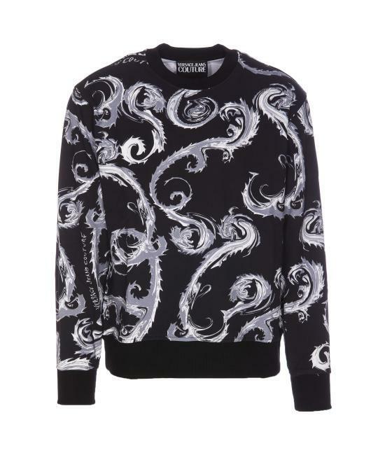 베르사체 긴팔 티셔츠 77GAI3R0FS161KJ2 BLACK SILVER DOM - Versace