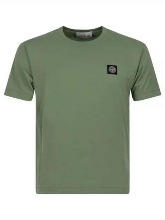스톤 아일랜드 반팔 티셔츠 101524113V0055 SAGE GREEN DOM - Stone Island