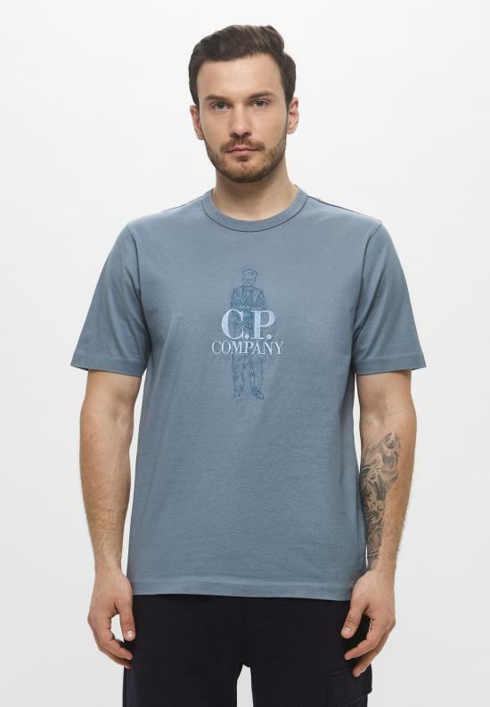 25SS 씨피 컴퍼니 반팔 티셔츠 18CMTS106A110301W872 STORMY WEATHER DOM - CP company