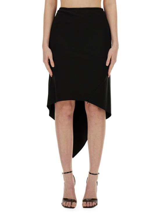 헬무트랭 미디 스커트 O01HW302001 BLACK DOM - Helmut Lang