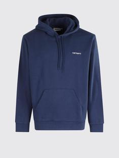 25FW 칼하트 WIP 후드 스크립트 자수 스웨트셔츠 I0353923CCXX BLUE DOM 썸네일 1