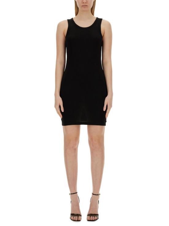 헬무트랭 숏 원피스 O01HW609001 BLACK DOM - Helmut Lang