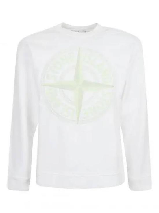 스톤 아일랜드 긴팔 티셔츠 781565484V0001 WHITE DOM - Stone Island