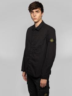 25SS 스톤 아일랜드 수피마 코튼 트윌 스트레치 셔츠 K1S151200033S0010V0029 BLACK DOM 썸네일 3