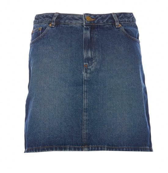 아페쎄 데님 스커트 COGZUF06094IAL WASHED INDIGO DOM - A.P.C.