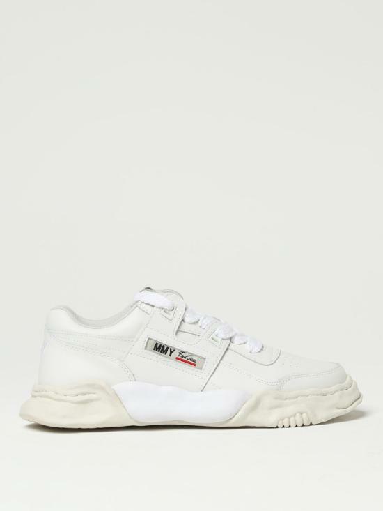 메종 미하라 야스히로 파커 OG 솔 레더 로우탑 A08FW702WHITE - Mihara Yasuhiro