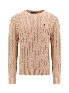 25FW 폴로 랄프로렌 로고 자수 케이블 니트 스웨터 710775885014 BROWN DOM 썸네일 1