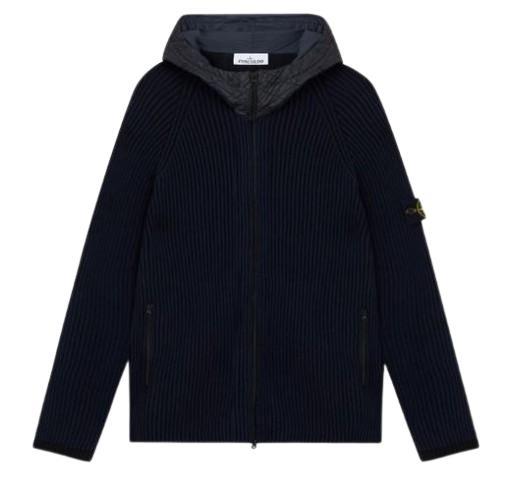 25FW 스톤 아일랜드 후드 티셔츠 K2S155100032S00L8V0026 INK BLUE DOM - Stone Island