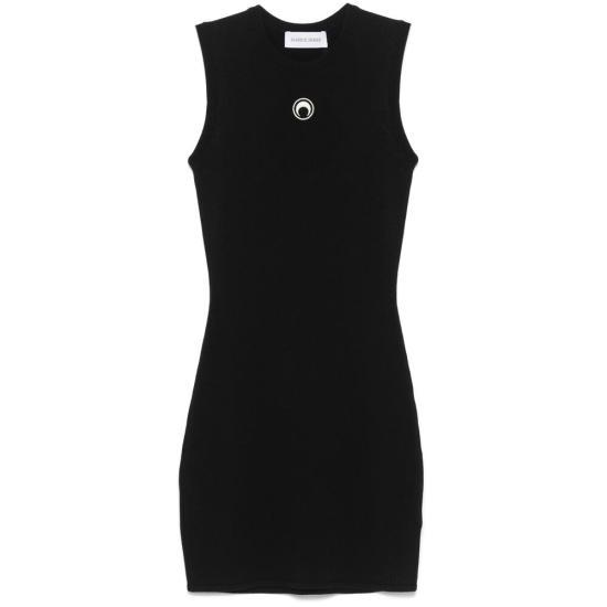 25SS 마린세르 숏 원피스 WDR328ACKNI0511BK99 BLACK DOM - Marine Serre