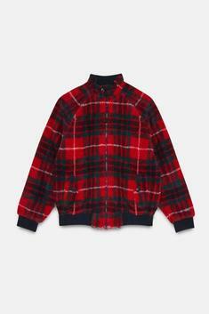 바라쿠타 봄버 자켓 BRFEL0034UT2733558 TARTAN RED DOM 썸네일 1