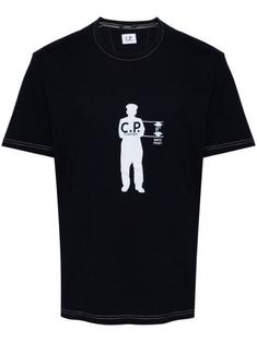 씨피 컴퍼니 반팔 티셔츠 16CMTS171A110056WD08 DENIM NORMAL WASHED DOM 썸네일 1