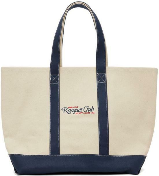 스포티앤리치 숄더백 BA001S406RN NATURAL NAVY NAVY BRIGHT RED DOM - Sporty & Rich