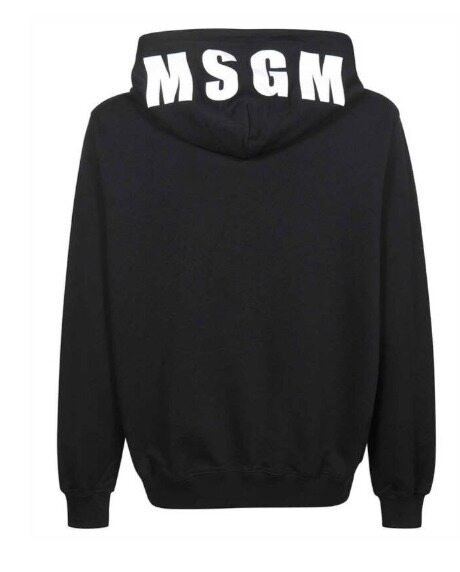 엠에스지엠 후드 티셔츠 2000MM53520000099 BLACK DOM - MSGM