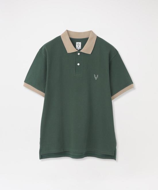 25SS 사우스투웨스트에잇 폴로 티셔츠 QV661B GREEN DOM - SOUTH2 WEST8