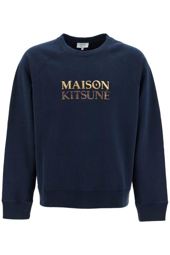 메종키츠네 긴팔 티셔츠 NM00311KM0001P480 NAVY DOM - Maison Kitsune