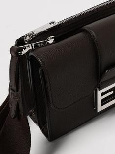 25FW 펜디 레더 더블 바게트백 7VA649APDRF0H3A BROWN DOM 썸네일 4