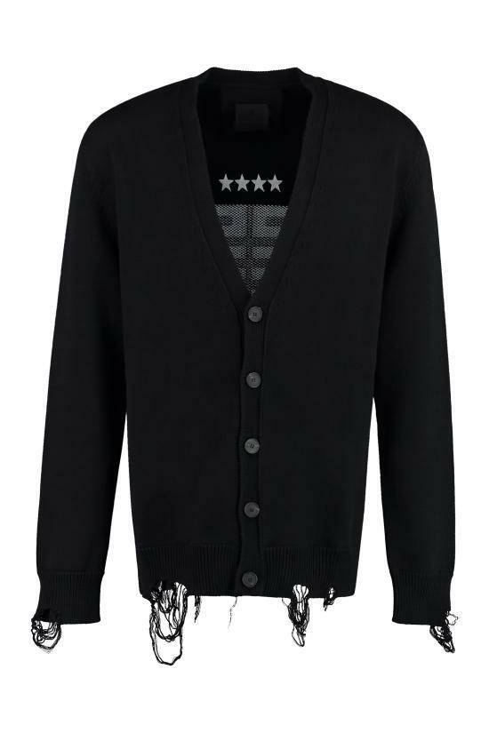 지방시 가디건 BM90NU4ZH6004 BLACK DOM - Givenchy