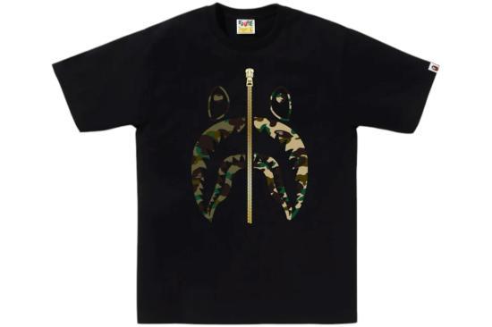 25SS 베이프 반팔 티셔츠 001TEL301018MBLK BLACK DOM - Bape