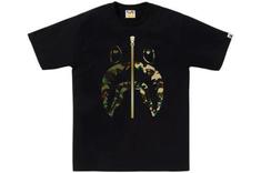 25SS 베이프 반팔 티셔츠 001TEL301018MBLK BLACK DOM 썸네일 1
