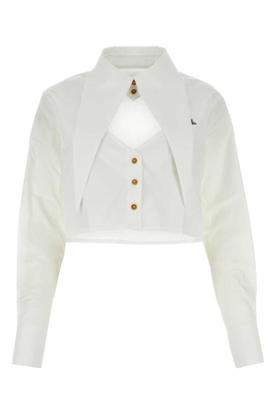비비안웨스트우드 블라우스 1501005UW009QA401 WHITE DOM - Vivienne Westwood
