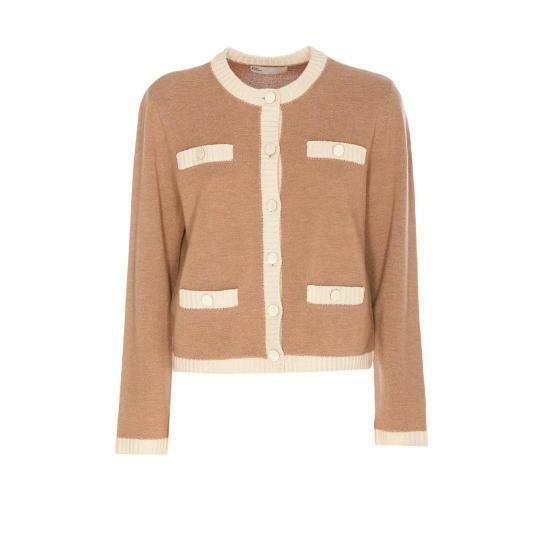 토리버치 가디건 162763265 CAMEL HEATHER FRENCH CREAM DOM - Tory Burch