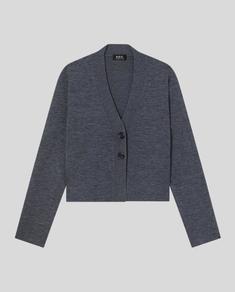 25FW 아페쎄 가디건 WVBEEF22328PLC CHARCOAL GREY DOM 썸네일 1