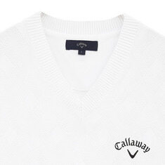 25FW 캘러웨이 니트 베스트 C252191001030 WHITE DOM 썸네일 2