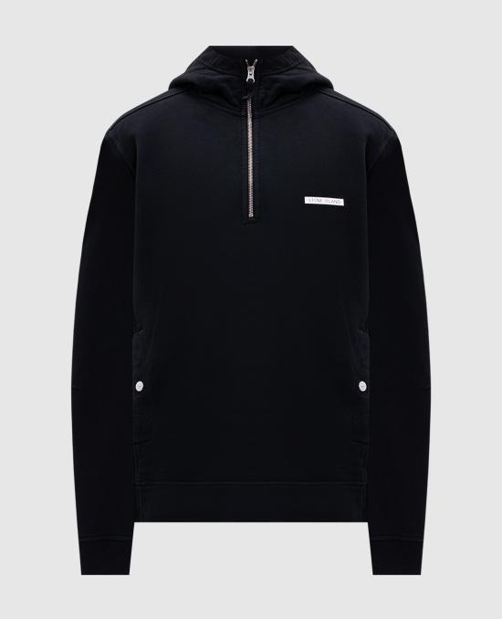 25FW 스톤 아일랜드 후드 티셔츠 K2S156100012S0A20V0029 BLACK DOM - Stone Island